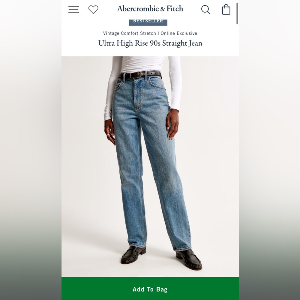 A&F 90’s jean